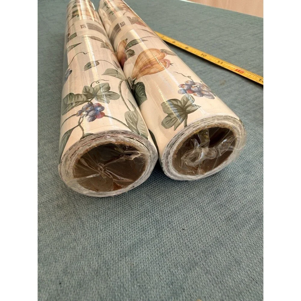 Vintage Duck Self Adhesive Easy Liner Fruit Elegance Kitchen Shelf 12 In X 5 Yd
